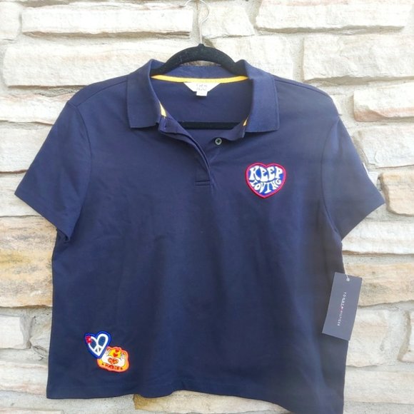 Tommy Hilfiger Gigi Hadid Cropped Polo Tee - Picture 2 of 16